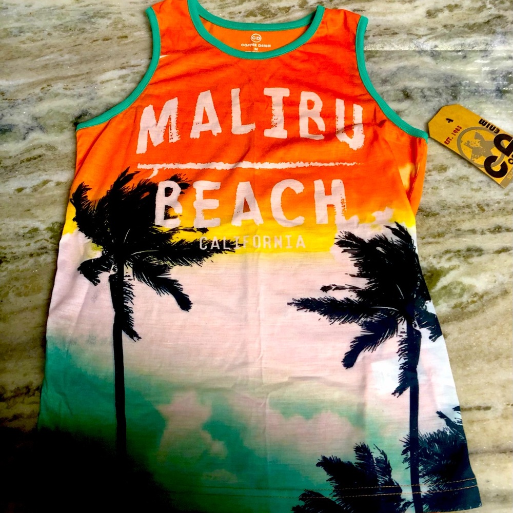 Malibu Beach California Tank Top